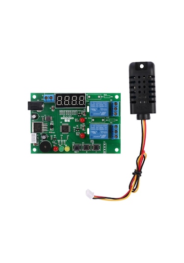 Dc 5V-24V Dijital Akıllı Sıcaklık ve Nem Kontrol Termostat Modülü