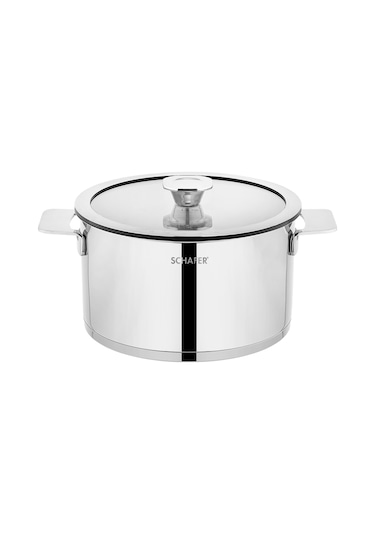 Schafer Steel Pro Çelik Tencere Seti 8 Parça-ınox Inox