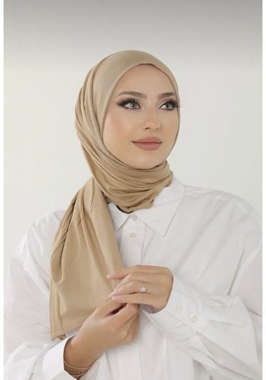 Gesshop Kadın Penya Şal Bej