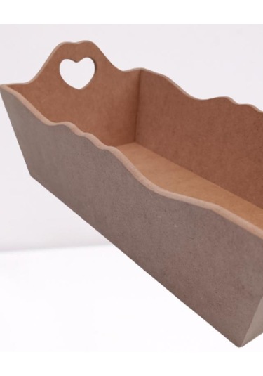 Hobi Dekoratif Model Ekmek Tepsisi Ahşap Mdf Kalpli El Yapımı