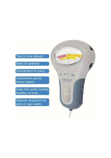 Xuweiwei Cloud Prime 2li 1 Arada Ph Ve Klor Ölçer Havuz Akvaryum Su Test Cihazı Pc101 Pilsiz