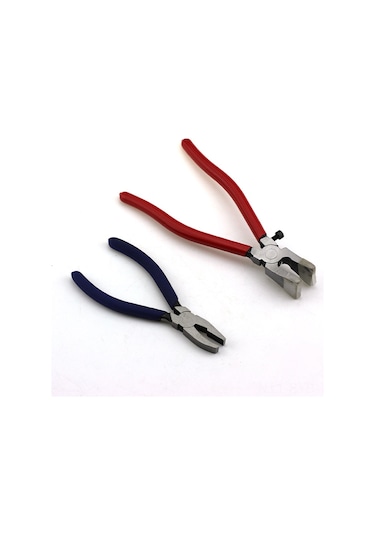 Symbee 8 İnç Cam Kenar Düzeltici Pense - Kırmızı Saplı Ergonomik Tasarım, Cam İşçiliği İçin Özel Olarak Tasarlanmış Dayanıklı Araç