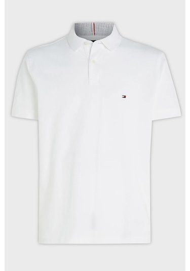 Tommy Hilfiger Erkek Polo Yaka T Shirt Mw0mw17770 Ybr Beyaz Beyaz