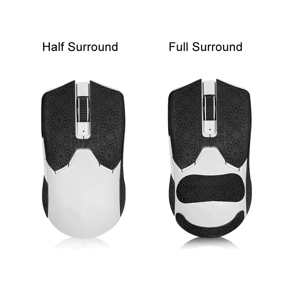 Sones Razer Viper Mini Siyah Yarım Çevresel İçin Kar Tanesi Desenli Kaymaz Fare Çıkartmaları Diğer