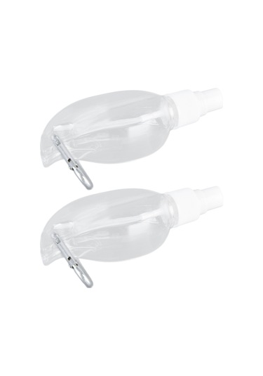 Hangfox 50ml Pet Plastik Sprey Şişe, Seyahat Anahtarlık Eşliği, 2 Adet/set, Transparent, Sıvı Sabun/el Dezenfektanı İçin, Kaçırmaz, Yeniden Kullanılabilir Anahtarlık Rengi Rastgele Diğer