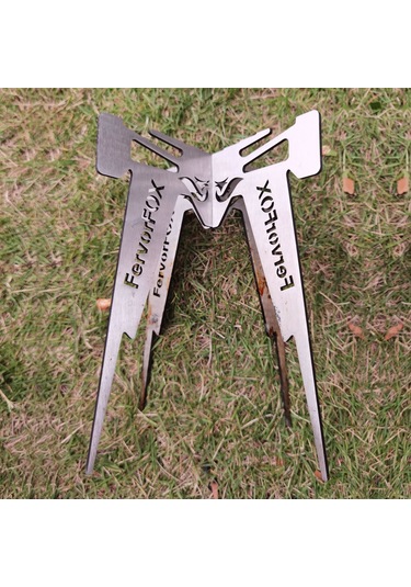 Youmex Paslanmaz Çelik Kamp Ocağı Desteği - 17.3x20cm - 350g