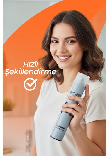 Akat Gardi Saç Spreyi Extra Strong No:2 Gri 400 Ml