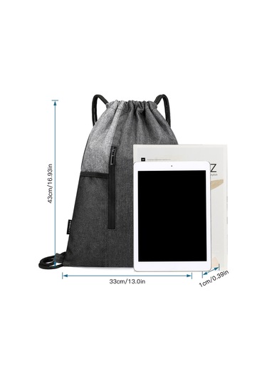 Padalink Su Geçirmez Kulaklık Girişli Çekmeli Sırt Çantası - Gençler Ve Yetişkinler İçin Pratik Seyahat Çantası Mavi