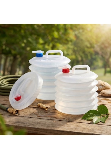 Musluklu Akordiyon Katlanır Su Bidonu 10 Litre