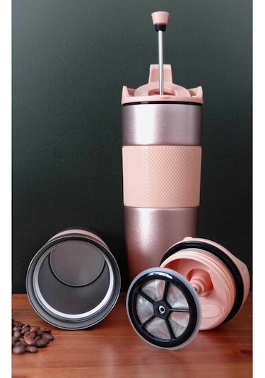 Tohana French Press Termos Kupa Gold 45 Ml