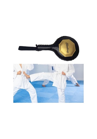 Pazly Suntek Taekwondo Kick Pad Kickboks Sparring Antrenman Siyah Altın Siyah - Altın