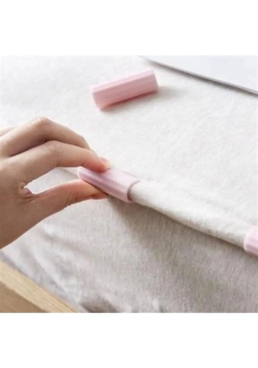 12 Adet Çok Amaçlı Çarşaf Tutucu, Sabitleyici, Kaydırmaz Nevresim Örtü Düzenleyici Klipsler Renkli