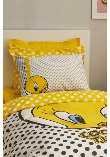 Karaca Home Looney Tunes Tweety Pamuk Tek Kişilik Nevresim 203.12.01.0001