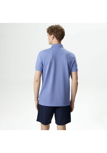 Nautica Erkek Mavi Slim Fit Polo Düz K35062t Mavi