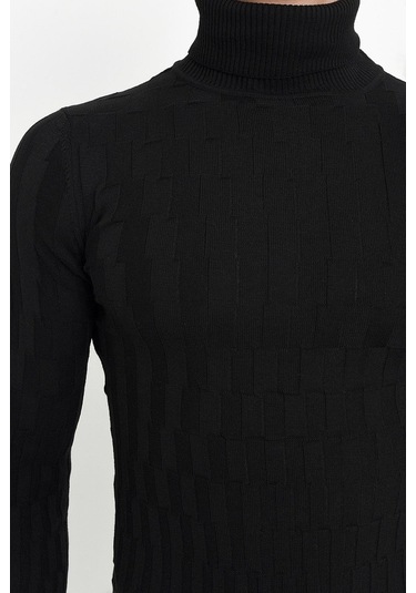 Tr 819 Slim Fit Siyah O Yaka Triko Siyah