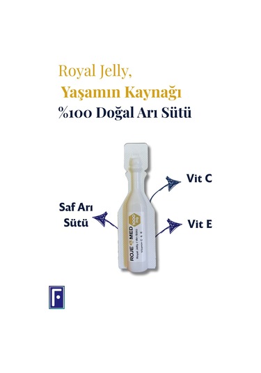 Roje Med Royal Jelly Arı Sütü İçeren Takviye Edici Gıda 1000 Mg 10 x 10 Flakon