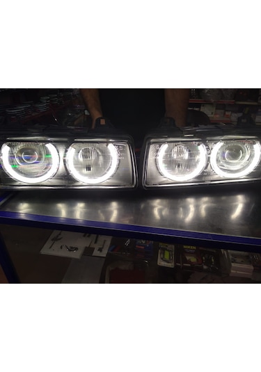 Bmw E46 Beyaz Renk Angel Eyes Encıl Halka Seti 4 Adet