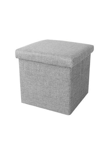 Sones Ana Sayfa Katlanabilir Kumaş Saklama Sandalyeleri Çok İşlevli Kare Kanepe, Renk: Koyu Gri