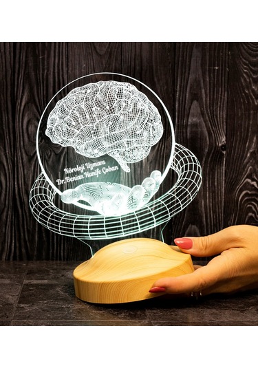Nöroloji Doktoruna Hediye, Nörolog Hediyesi 3d Led Lamba