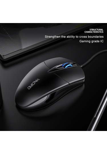 Yındıao G2 1000dpı 3 Tuşlu Rgb Işık Kablolu İş Faresi Siyah Diğer