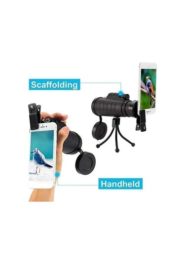 Yüksek Güçlü Monoküler Teleskop 40x60 Monoküler Ed Teleskop Hd Kuş Gözlemi İçin Teleskop Teleskop Yürüyüş Kampı Yaban Hayatı