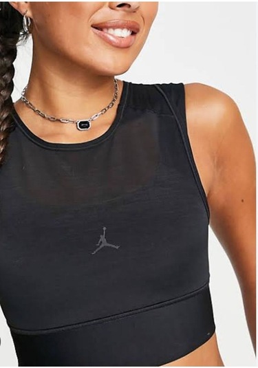 Jordan Dri-fıt Sport Layered Sports Bra Bej