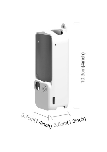 Djı Osmo Pocket 3 Puluz 3'ü 1 Arada Silikon Kapak Kılıf Seti Beyaz İçin Beyaz