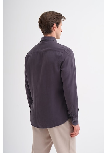 Cazador Erkek Tencel Regular Fit Gömlek Uzun Kol 20610 Antrasit Cazador Erkek Tencel Regular Fit Gömlek Uzun Kol 20610 Antrasit