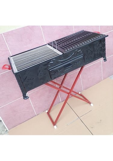 Cemre Katlanabilir Ayaklı Kömürlü Mangal 33 x 80 CM