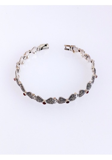 925 Ayar Gümüş Işıltılı Kelebek Tasarım Kadın Markazit Bileklik Doğum Günü Hediye Gümüş