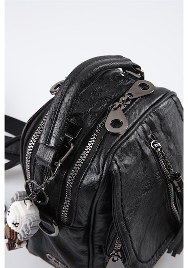 Ççs 17544 Kadın Omuz Ve Sırt Çantası Siyah