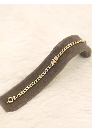 14 Ayar Altın I Harfi Gurmet Bileklik Altın