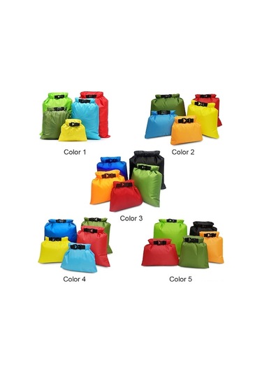 Xianwen 5 Adet Su Geçirmez Çanta Seti, Kaydırma, Kamp, Bot, Çok Renkli