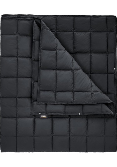 Haegs Kamp Battaniyesi - Dış Mekan Hafif Kompakt Seyahat Yorganı Kamp Yürüyüş Outdoor Şal, Battaniye 200-150 Cm Siyah