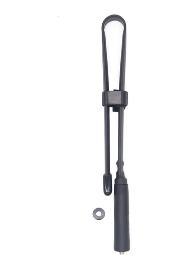 Jokmae 48cm Katlanabilir Sma-dişi Anten, 5.0dbi Yüksek Kazançlı, Vhf/uhf Çift Bant, Çoklu Marka İçin Uyumlu Radyo Anteni