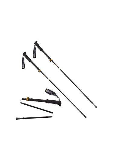 Evolite Runner Micro Quick-lock Trekking Batonu Siyah