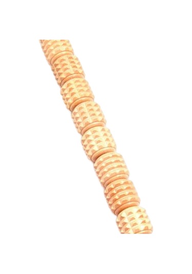 Homyl Göbek Bel Uyluk Için Ahşap Masaj Rulo Çubukları Vücut Sarı