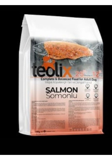 Teolix Somonlu Yetişkin Köpek Maması 15 Kg %25 Protein %12 Yağ