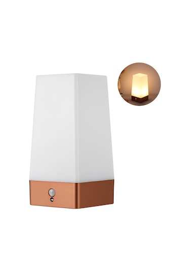 Symbee Pır Hareket Sensörlü Led Gece Lambası, 4m Algılama Mesafesi, Sarı Işık, Pil Beslemeli Aaa Pil Yok , Mutfak/yatak Odası/banyo Aydınlatması Beyaz