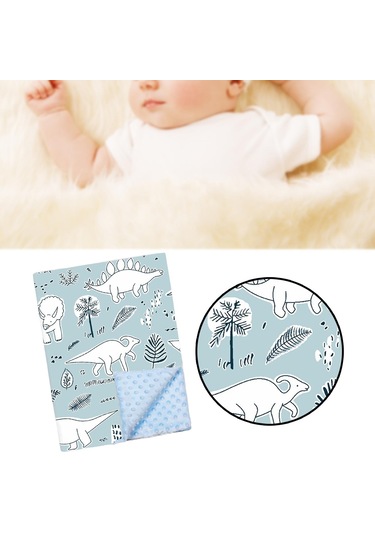 Suntek Puset Beşikler Için Yumuşak Bebek Battaniyesi Yeşil