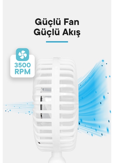 Everest EFN-504 Taşınabilir Masaüstü USB Fan