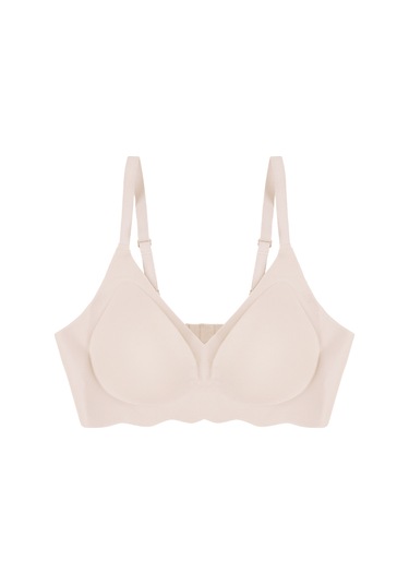 Balensiz Lazer Dikişsiz Görünmez Çıkarılabilir Pedli Sütyen Ekru