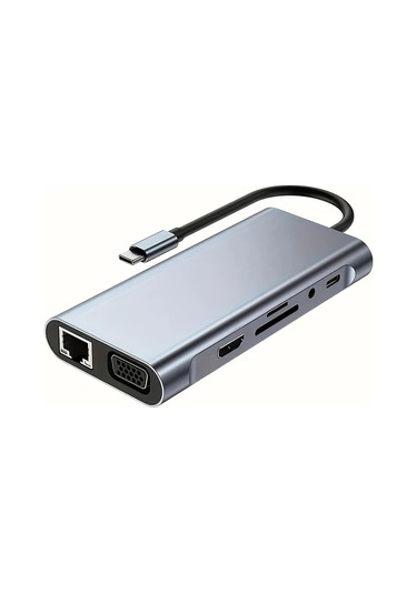 Xuweiwei 100 Mbps Macbook Uyumlu Windows Ve Usb C Dizüstü Bilgisayarlar İçin 11 Li Tip C Usb C Genişletme Ünitesi