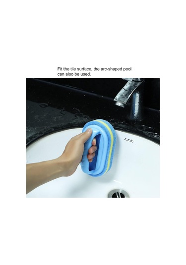 Elde Taşınabilir Sünger Temizleme Fırçası Plastik Küvet Temizleyici Dayanıklı Banyo Mutfak Aleti Seramik Fayans Temizleyici