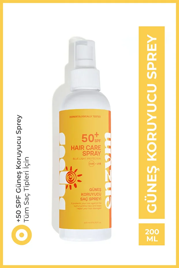 Enzym Cosmetics 50 Spf+ Saç Güneş Koruyucu Blue Light Protection Sprey 200 Ml