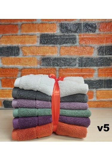 Özdilek Svv Border -6 Lı- Kalın & Yumuşak Mutfak Havlusu 33x33 - V5 Mor