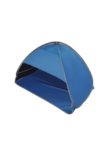 Suntek Plaj Çadırı Bahçe Güneş Gölgelik Ekran Gölge Uv Koruyucu Siyah Bant Mavi Siyah - Mavi