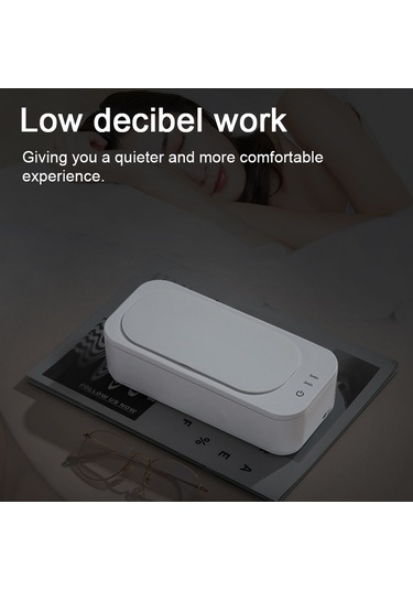 Symbee Evde Kullanım İçin Pratik Ultrasonik Temizleyici - Gözlük, Takı Ve Fırçalar İçin 47000hz Derin Temizleme