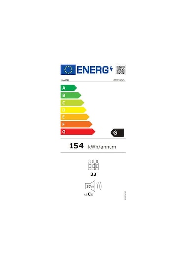 Haier HWS33GG Şarap Soğutucu Dolap
