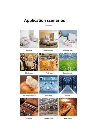 Tongxida Beyaz Bluetooth Isı Nem Sensörü - Akıllı Otomasyon, Arka Işık, Uzak Erişim İçin Gateway Gereklidir - Lityum Pil Pil